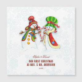 私たちの初めてのクリスマスはMr.ミセス・カワイイ雪だるま