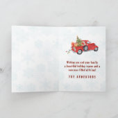 私たちの初めてのクリスマスはMr.ミセス・カワイイ雪だるま カード (内部)