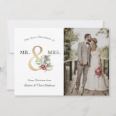 私たちの初めてのクリスマスはMr.ミセス シーズンカード (正面)