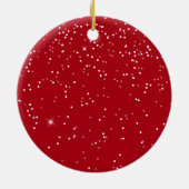 私たちの初めてのクリスマスはMr.ミセス・フォト・rd セラミックオーナメント (裏面)