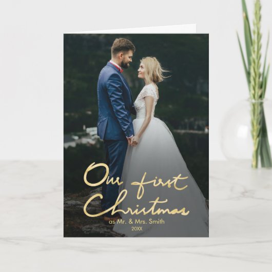 私たちの初めてのクリスマスはMr.&ミセス |新着写真 シーズンカード (正面)