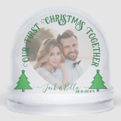 私たちの初めてのクリスマスを一緒に–4写真パーソナライズされた (正面)