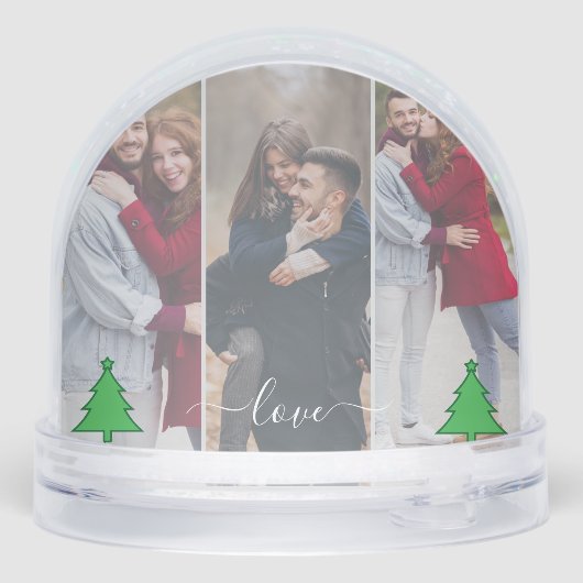 私たちの初めてのクリスマスを一緒に–4写真パーソナライズされた (裏面)