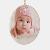 私たちの初めてのクリスマスを祖父母として写真の休日 セラミックオーナメント (右)