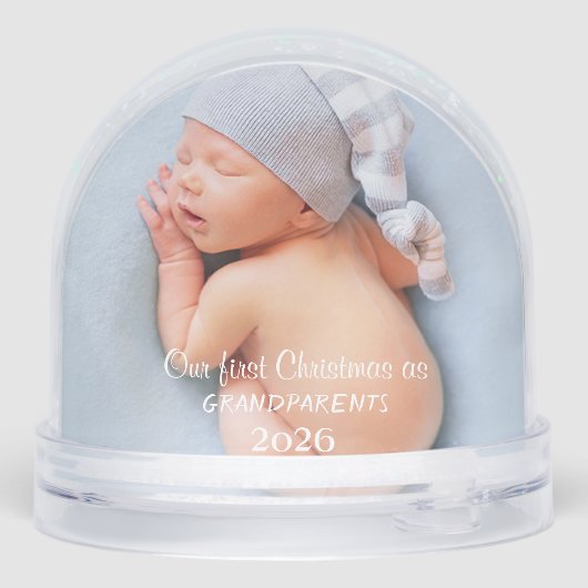 私たちの初めてのクリスマスを祖父母として,ベビー写真 (裏面)