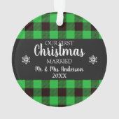 私たちの初めてのクリスマスアクリルオーナメント オーナメント (裏面)