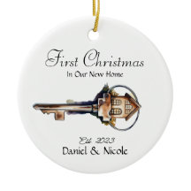 私たちの初めてのクリスマスインザニューホームオーナメント