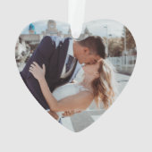 私たちの初めてのクリスマスエレガントプラムフローラ写真 オーナメント (裏面)