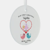 私たちの初めてのクリスマスオーナメントカスタム – グラス ガラスオーナメント
