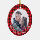 私たちの初めてのクリスマスオーナメント セラミックオーナメント (右)