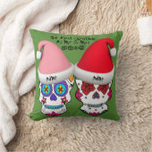 私たちの初めてのクリスマスカスタムシュガースカルピロー クッション (ブランケット)