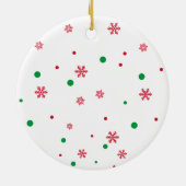 私たちの初めてのクリスマスカスタムフォトカ結婚したーツ セラミックオーナメント (裏面)