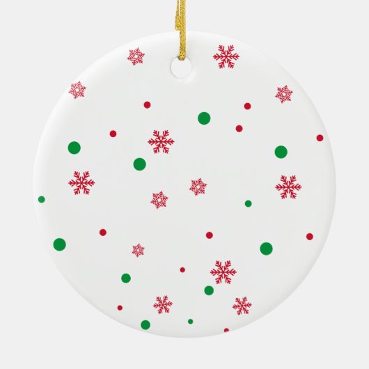 私たちの初めてのクリスマスカスタムフォトカ結婚したーツ セラミックオーナメント (裏面)