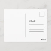 私たちの初めてのクリスマスカップルの写真 ポストカード (裏面)