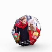 私たちの初めてのクリスマスカップル写真ブロックO フォトブロック (左)