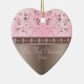 私たちの初めてのクリスマスキープサケオーナメント セラミックオーナメント (右)