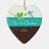 私たちの初めてのクリスマスキープサケオーナメント セラミックオーナメント (右)