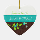 私たちの初めてのクリスマスキープサケオーナメント セラミックオーナメント (裏面)