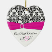 私たちの初めてのクリスマスキープサケオーナメント セラミックオーナメント (右)