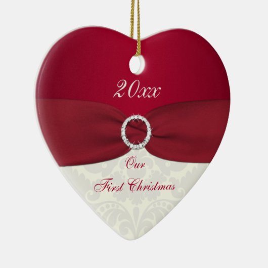 私たちの初めてのクリスマスキープサケオーナメント セラミックオーナメント (右)