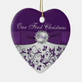 私たちの初めてのクリスマスキープサケオーナメント セラミックオーナメント (右)