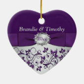 私たちの初めてのクリスマスキープサケオーナメント セラミックオーナメント (裏面)