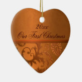 私たちの初めてのクリスマスキープサケオーナメント セラミックオーナメント (右)