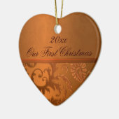 私たちの初めてのクリスマスキープサケオーナメント セラミックオーナメント (左)
