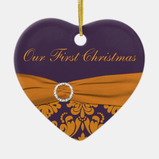 私たちの初めてのクリスマスキープサケオーナメント セラミックオーナメント (正面)
