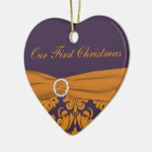 私たちの初めてのクリスマスキープサケオーナメント セラミックオーナメント (左)