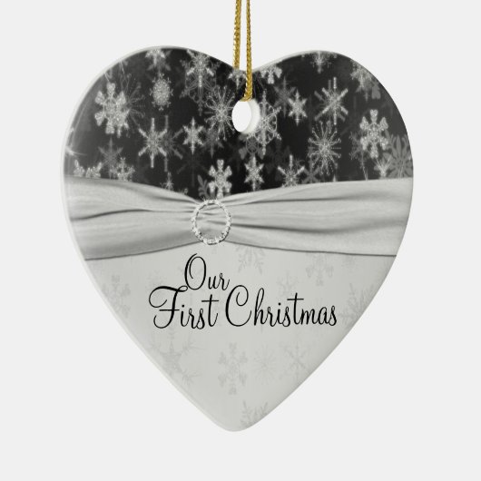 私たちの初めてのクリスマスキープサケオーナメント セラミックオーナメント (右)