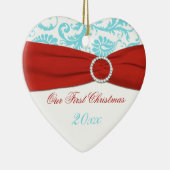 私たちの初めてのクリスマスキープサケオーナメント セラミックオーナメント (右)