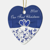 私たちの初めてのクリスマスキープサケオーナメント セラミックオーナメント (左)