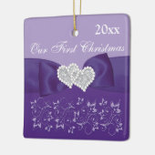 私たちの初めてのクリスマスキープサケオーナメント セラミックオーナメント (左)