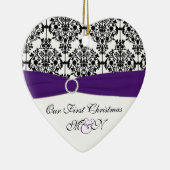 私たちの初めてのクリスマスキープサケオーナメント セラミックオーナメント (右)