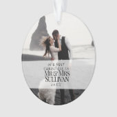 私たちの初めてのクリスマスシック洗練されたクリスマス オーナメント (正面)