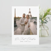 私たちの初めてのクリスマススエレガントクリプトの新しい写真 シーズンカード (スタンド正面)