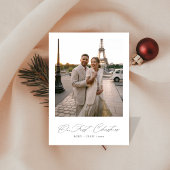 私たちの初めてのクリスマススエレガントクリプトの新しい写真 シーズンカード