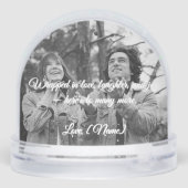 私たちの初めてのクリスマススノングローブカップル (裏面)