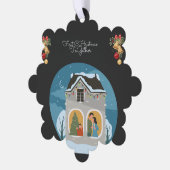 私たちの初めてのクリスマスズトゥームファミリーホリデー オーナメントカード (左)