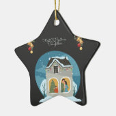 私たちの初めてのクリスマスズトゥームファミリーホリデー セラミックオーナメント (左)