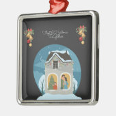 私たちの初めてのクリスマスズトゥームファミリーホリデー メタルオーナメント (左)