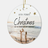 私たちの初めてのクリスマスセラミックオーナメント セラミックオーナメント (左)