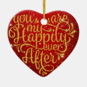 私たちの初めてのクリスマスセンチメンタルオーナメント セラミックオーナメント (正面)