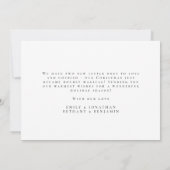 私たちの初めてのクリスマスツインベビーカスタム写真 シーズンカード (裏面)