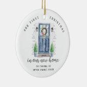 私たちの初めてのクリスマスニューハウスセラミックオーナメント セラミックオーナメント (右)