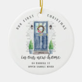私たちの初めてのクリスマスニューハウスセラミックオーナメント セラミックオーナメント (正面)