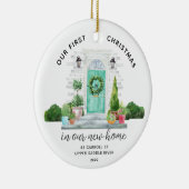 私たちの初めてのクリスマスニューハウスセラミックオーナメント セラミックオーナメント (右)