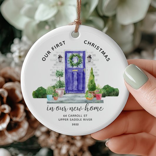 私たちの初めてのクリスマスニューハウスセラミックオーナメント セラミックオーナメント