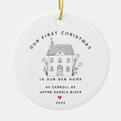 私たちの初めてのクリスマスニューハウスセラミックオーナメント セラミックオーナメント (正面)